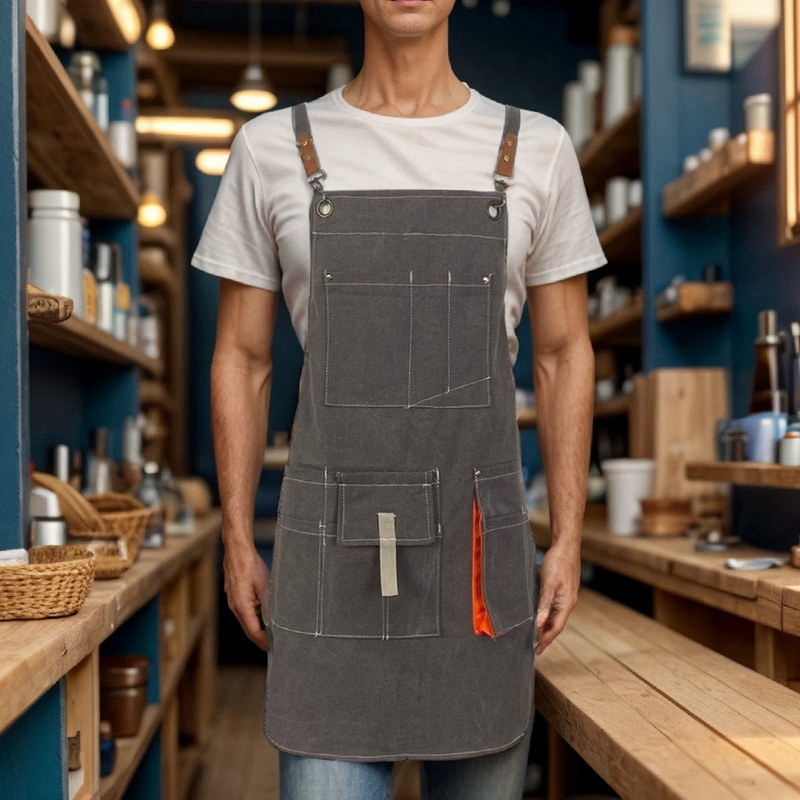 Woodworking Apron - 1PC 조절 가능한 어깨끈 두꺼운 내마모성