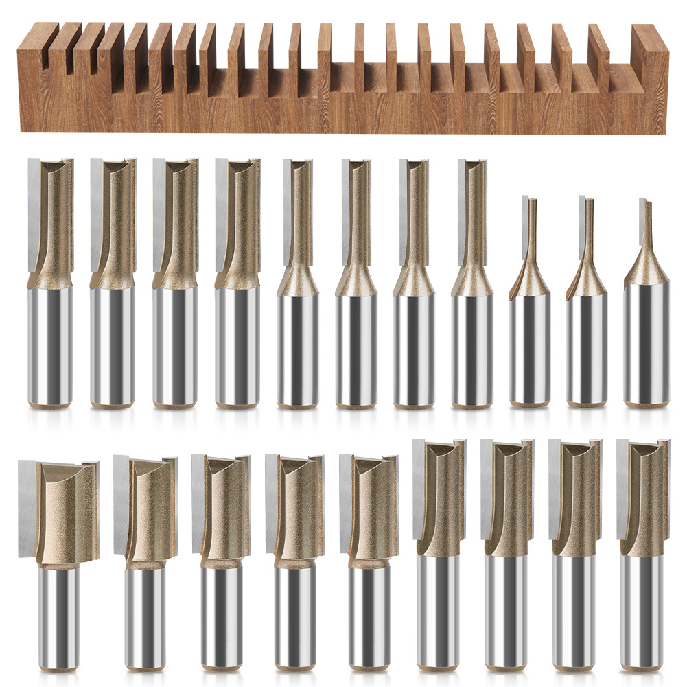 Woodworking Nc - 1Pcs 12mm 생크 3mm-25mm 직경 스트레이트