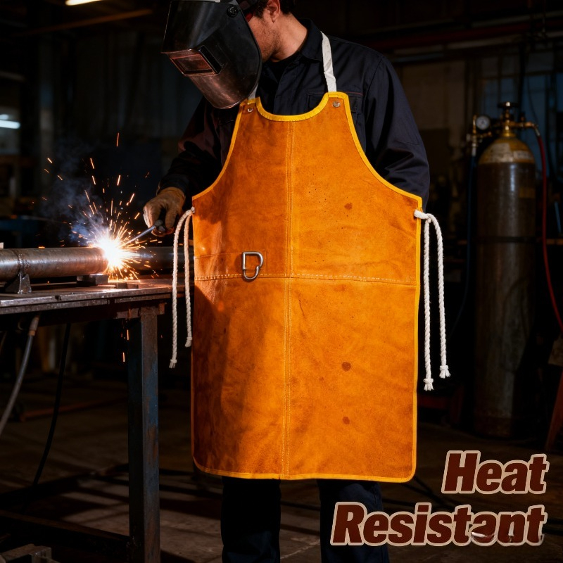 Woodworking Apron - 내구성이 뛰어난 가죽 용접 앞치마, 용접