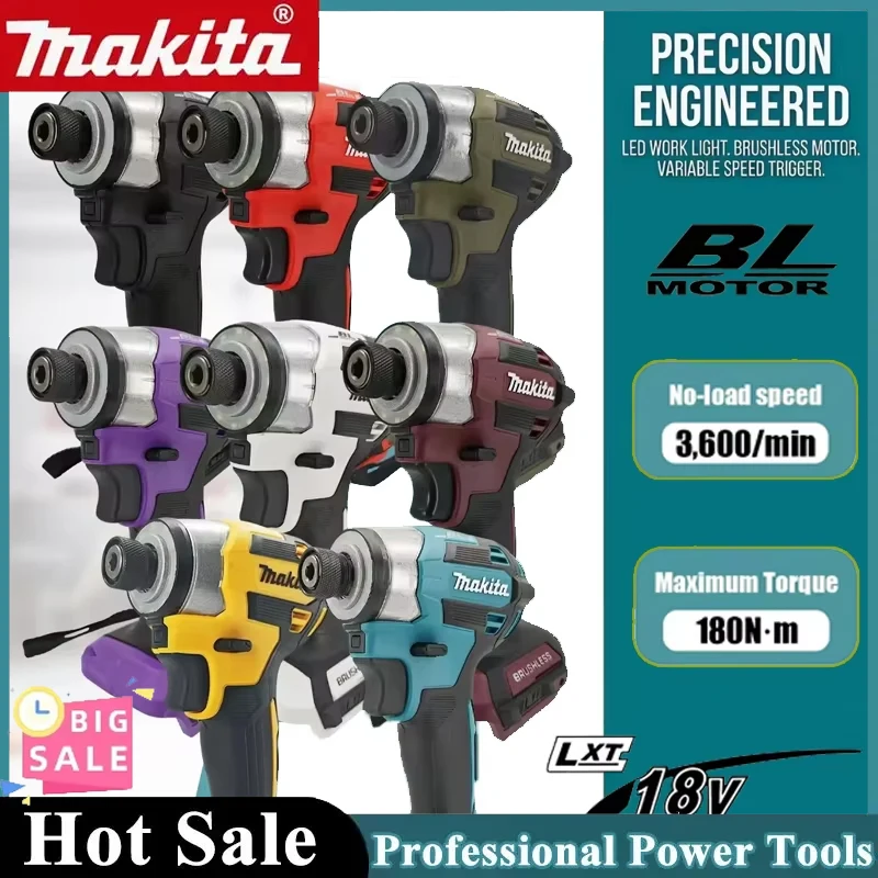 Woodworking Essential Tools - 18V 마키타 DTD173 브러시리스 무선 임팩트