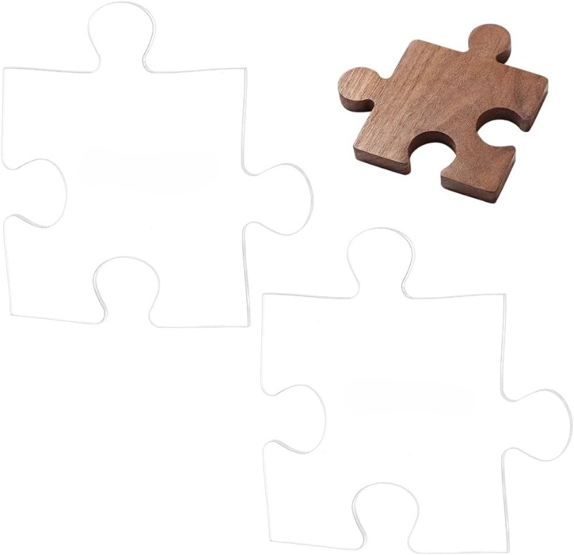 Woodworking Templates - 아크릴 퍼즐 목공 템플릿 3/4/5/6/7인치, 도마