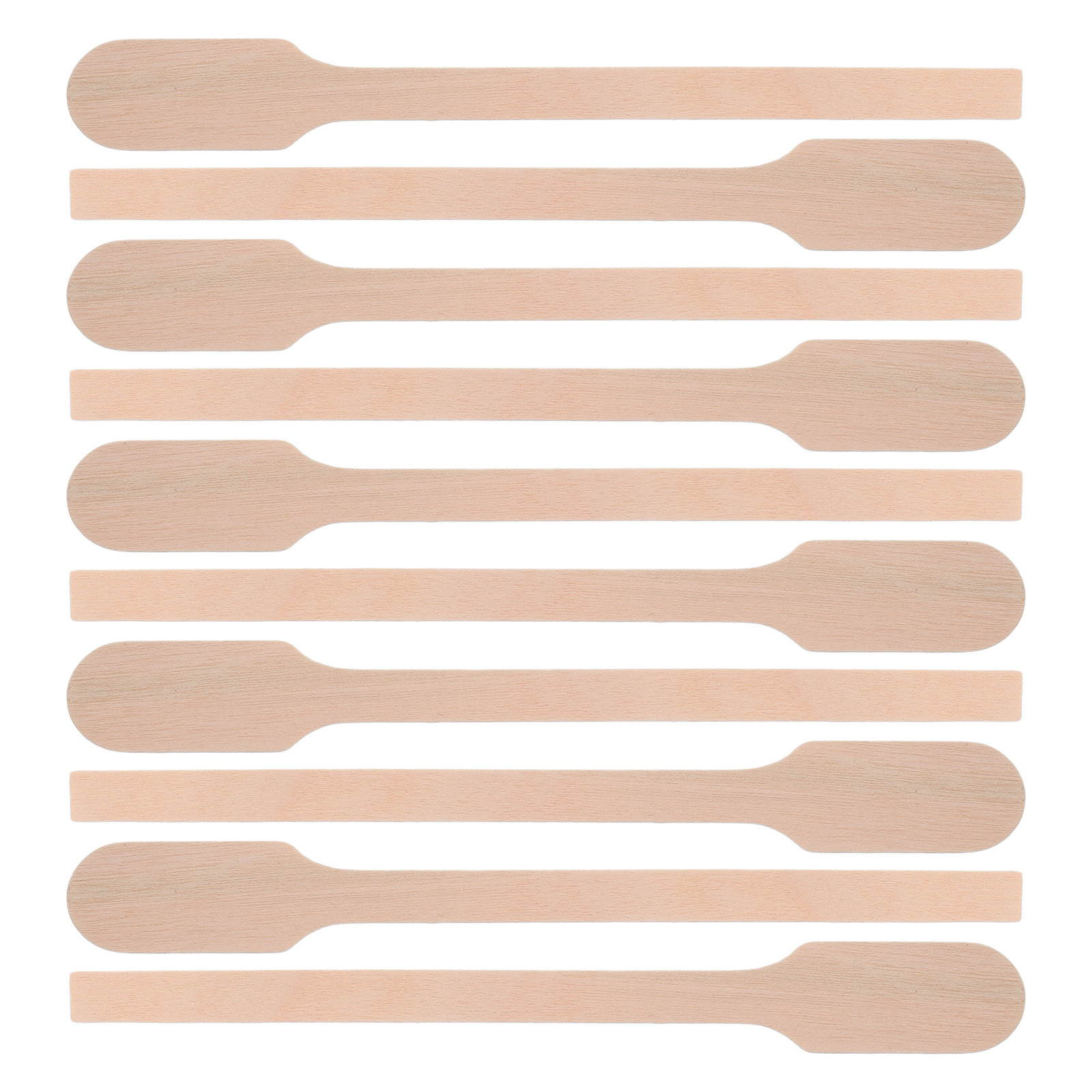 Wood Woodworking - 200개 나무 페인트 교반 스틱 5인치