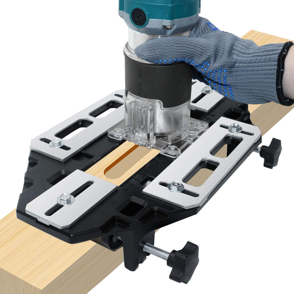 라우터 비트가있는 새로운 목공 슬롯 로케이터 알루미늄  - Woodworking Nc 리뷰 및 가격