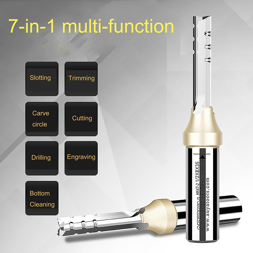 Arden 3 플루트 TCT 스트레이트 라우터 비트 3 - Woodworking Nc 리뷰 및 가격