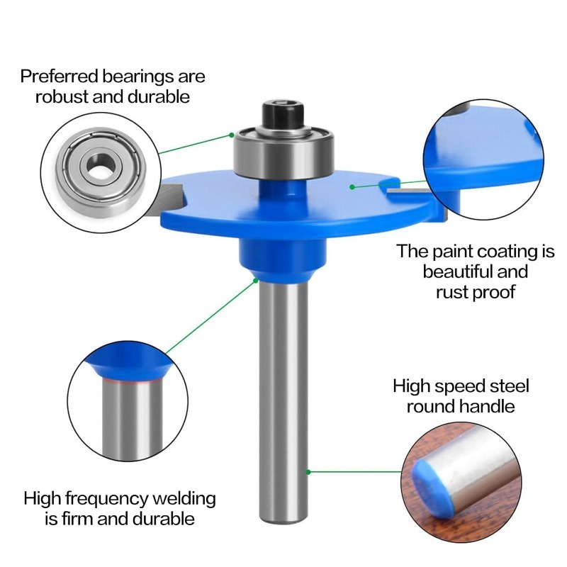 1개 6.35mm 샹크 T-슬롯 비스킷 조인트 슬롯 커 - Woodworking Nc 리뷰 및 가격