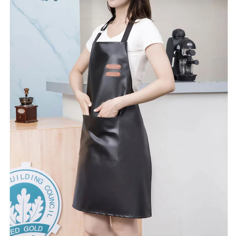 PU 가죽 방수 및 내유성 앞치마, 주방 작업복, 가정 - Woodworking Apron 리뷰 및 가격