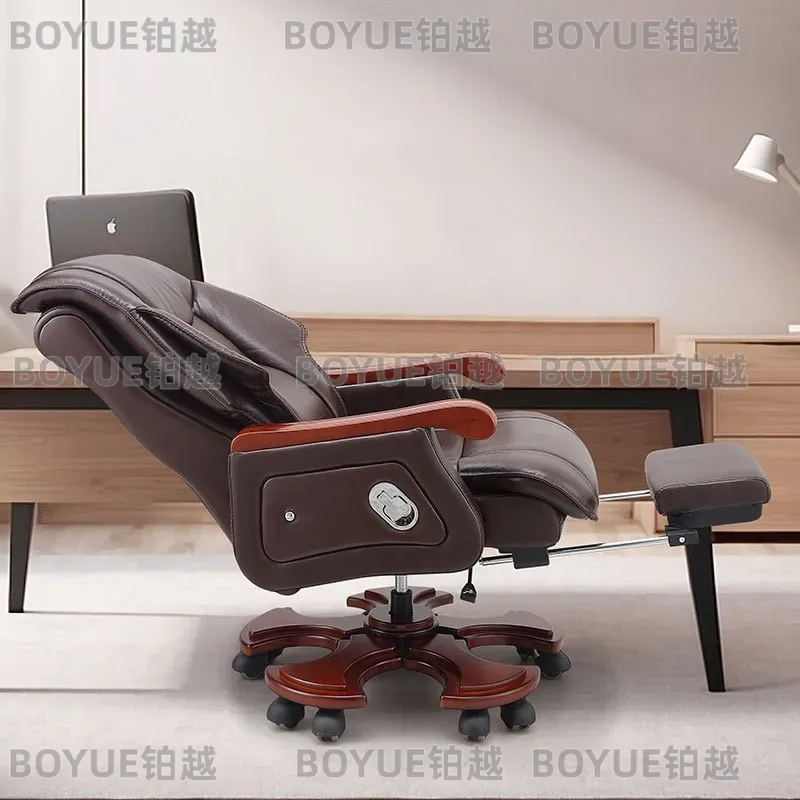 고급 가죽 사무용 의자, 인체공학적 컴퓨터 책상 의자, - Woodworking Desk Chair 리뷰 및 가격