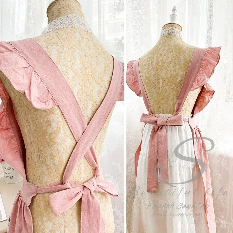 여성 여성 앞치마 코튼 린넨 앞치마 드레스 가든 카페  - Woodworking Apron 리뷰 및 가격
