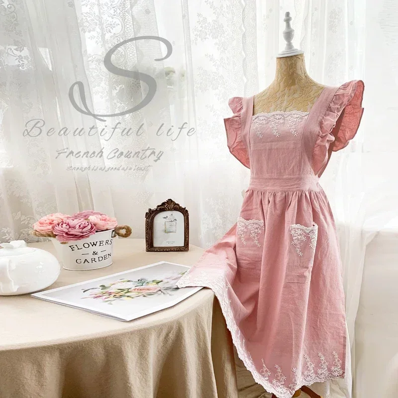 여성 여성 앞치마 코튼 린넨 앞치마 드레스 가든 카페  - Woodworking Apron 리뷰 및 가격