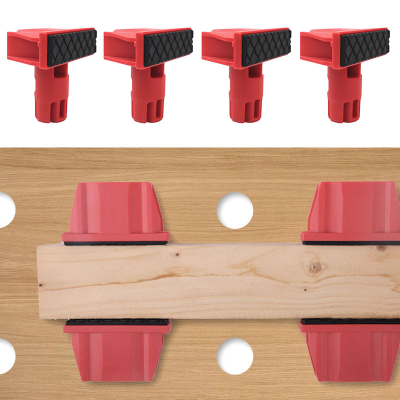 4Pcs 플라스틱 벤치 개, 클램프 작업대 용 실리콘  - Woodworking Essential Tools 리뷰 및 가격