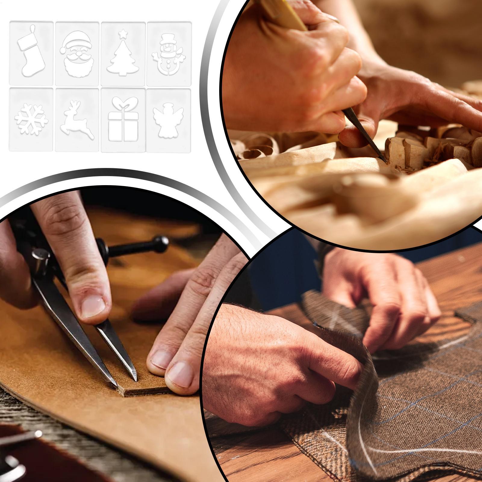 크리스마스 스텐실 휴대용 목공 스텐실 휴일 목공 템플릿 - Woodworking Templates 리뷰 및 가격