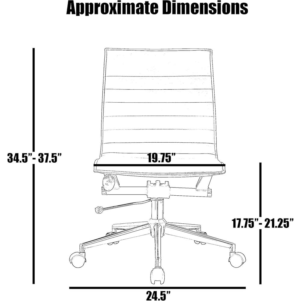 등받이가 골이 있는 패딩 처리된 PU 가죽 책상 의자, - Woodworking Desk Chair 리뷰 및 가격
