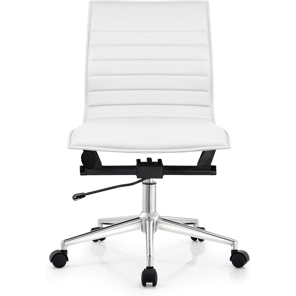 등받이가 골이 있는 패딩 처리된 PU 가죽 책상 의자, - Woodworking Desk Chair 리뷰 및 가격