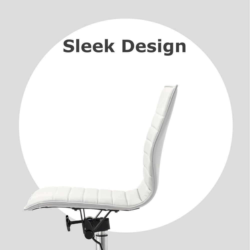 등받이가 골이 있는 패딩 처리된 PU 가죽 책상 의자, - Woodworking Desk Chair 리뷰 및 가격