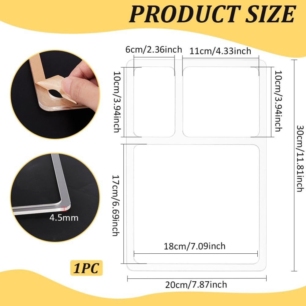 3 포켓 발레트 트레이 라우터 템플릿 직사각형 투명 아 - Woodworking Templates 리뷰 및 가격