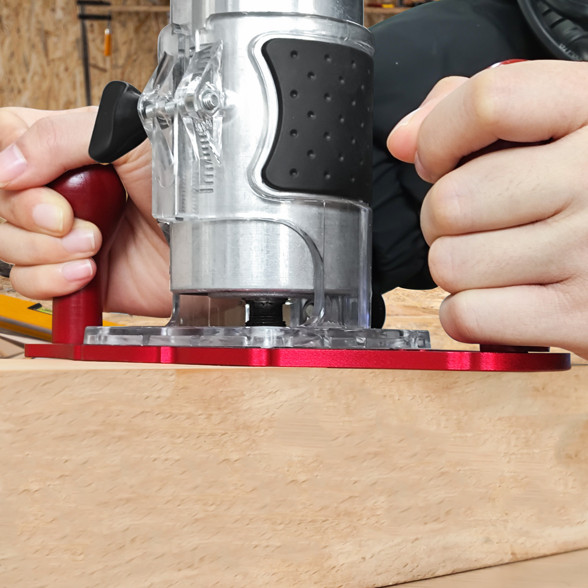 핸들이 있는 라우터 베이스 및 중심선 포인터, 그루빙, - Woodworking Cnc Machine 리뷰 및 가격