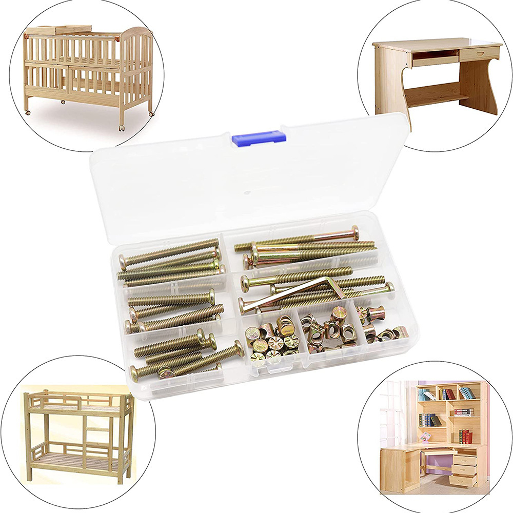 50PCS 가구 볼트 필립스 너트 세트 육각 소켓 나사 - Woodworking Desk Chair 리뷰 및 가격