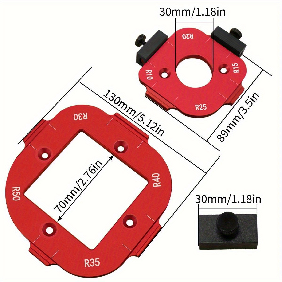 2개 목공 라우터 코너 반경 아크 각도 위치 지정 템플 - Woodworking Templates 리뷰 및 가격
